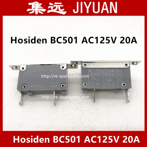 Imported Japanese Star Hosiden Bc501 Ac125v 20A 10A  Pull Complex Current Overload Protection Leakage Switch