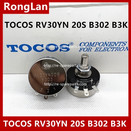 3K potentiometer RV30YN 20S B302 B3K B1K B2K B3K B5K B10K B20K B30K B50K B100K B200K B250K B500K B1M  TOCOS single joint potentiometer