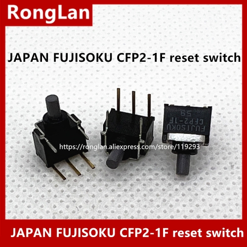 Japan imported button reset switch FUJISOKU CFP2-1F clubfoot button switch SPDT