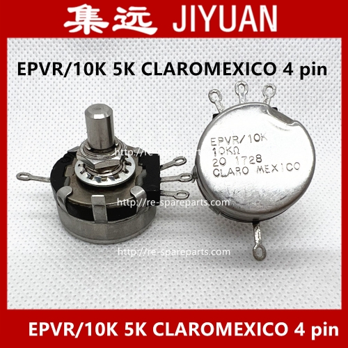 Mexico EPVR/10K 5K CLAROMEXICO 4 pin with tap potentiometer Diameter 28mm Height 13.5mm shaft length 17mm shaft diameter 6.4mm