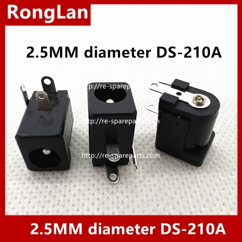 DC socket 2.5MM diameter DS-210A DC DC power socket port GRX Jack electrical technology base