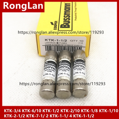 Limitron Fuse KTK-3/4 KTK-6/10 KTK-1/2 KTK-2/10 KTK-1/8 KTK-1/10 KTK-2-1/2 KTK-7-1/ 2 KTK-1-1/ 4 KTK-1-1/2