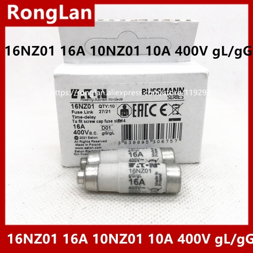 Bussmann fuse16NZ01 16A 10NZ01 10A  400V, gL/gG, 250V fuses