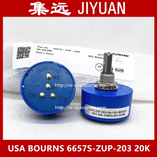 BOURNS Mexico 6657S-ZUP-203 20K conductive plastic potentiometer with tap NEW AND ORIGINAL