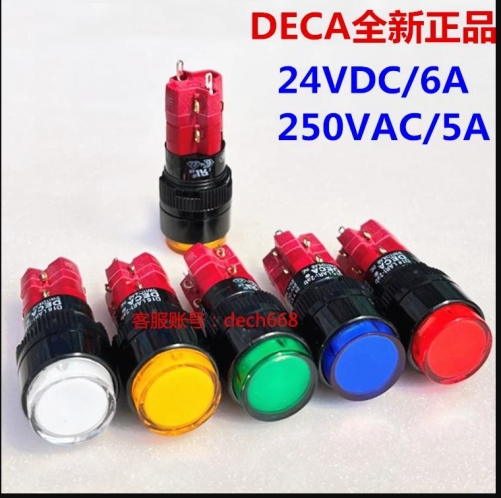 D16LAR1-2AB D16LMR1-2AB Taiwan Dual Progressive Alliance round green button RESET lock button switch NO NC DECA