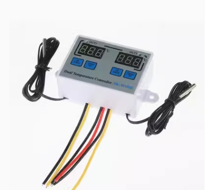 XK-W1088 Computer Digital Display Intelligent Dual Control Electronic Temperature Controller Dual Display Dual Temperature Adjustable Temperature Cont