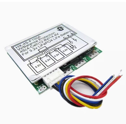 4-string 12.8V lithium iron phosphate protection board, 4-string 14.8V lithium battery protection board with balanced 100A split port