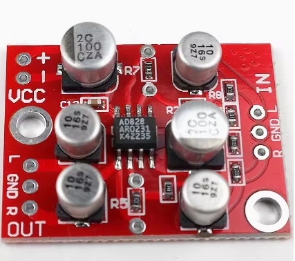 AD828 operational amplifier front-end amplifier board audio amplifier module single power supply SUNLEPHANT