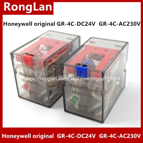 Honeywell genuine original relay GR-4C-DC24V DC24V GR-4C-AC230V AC230V 14 feet 4CO 5A PGR-4C-E BASE