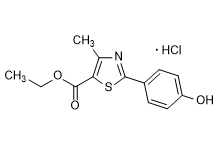 2-(4-Hydroxyphenyl)-4-Methyl-5-Thiaolecarboxylic Acid, ethyl ester, hydrochloride(1:1)(CAS:399017-10-8)