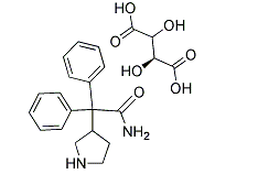 3-(S)-(+)-(1-Carbamoyl-1,1-Diphenylmethyl)pyrrolidine-L-(+)-Tartrate(CAS:134002-26-9)