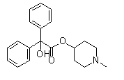 1-Methylpiperidin-4-yl Hydroxy(Diphenyl)acetate(CAS:3608-67-1)