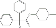 Alpha-chloro-alpha-phenylbenzeneacetic acid,N-methyl-4-piperidinyl ester, hydrochloride(CAS:54556-99-9)