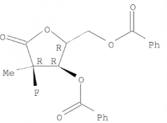 ((2R,3R,4r)-3-(Benzoyloxy)-4-Fluoro-4-Methyl-5-Oxotetrahydrofuran-2-yl) Methyl Benzoate(CAS:874638-80-9)