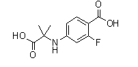 4-((2-Carboxypropan-2-yl)amino)-2-Fluorobenzoic Acid(CAS:1332524-02-3)