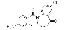 1-(4-Amino-2-Methylbenzoyl)-7-Chloro-1,2,3,4-Tetrahydro-5H-1-Benzazepin-5-one(CAS:137977-97-0)