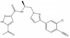 5-Acetyl-N-[(1S)-2-[3-(3-Chloro-4-Cyanophenyl)-1H-Pyrazol-yl]-1-Methylethyl]-1H-Pyrazole-3-Carboxamide(CAS:1297537-33-7)