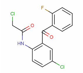 2-Chloro-N-[4-Chloro-2-(2-Fluorobenzoyl)phenyl]acetamide(CAS:2836-40-0)