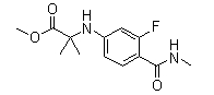 N-[3-Fluoro-4-[(Methylamino)carbonyl]phenyl]-2-Methylalanine Methyl Ester(CAS:1332524-01-2)