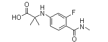 N-[3-Fluoro-4-[(Methylamino)carbonyl]phenyl]-2-Methylanine(CAS:1289942-66-0)