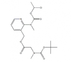N-Methyl-N-(3-[((N-Tert-Butoxycarbonyl-N-Methylamino)acetoxy)methyl]pyridin-2-yl)Carbamic Acid 1-Chloroethyl Ester(CAS:338990-31-1)