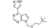 4-(1H-Pyrazol-4-yl)-7((2-(Trimethylsilyl)Ethoxy)methyl)-7H-pyrrolo[2,3-d]pyrimidine(CAS:941685-27-4)
