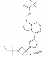 (4-1-(3-(Cyanomethyl)-1-(Ethylsulfonyl)Azetidin-3-yl)-1H-pyrazol-4-yl)-7H-Pyrrolo[2,3-d]pyrimidin-7-yl)methyl Pivalate(CAS:1187595-90-9)