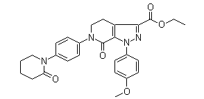 1-(4-Methoxyphenyl)-7-oxo-6-[4-(2-Oxopiperidin-1-yl)phenyl]-4,5,6,7-tetrahydro-1H-pyrazolo[3,4-c]pyridine-3-carboxylic Acid Ethyl Ester(CAS:503614-91-3)