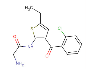 2-(Aminoacetylamino)-3-(O-Chlorobenzoyl)-5-Ethylthiophene(CAS:50509-09-6)