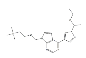 4-(1-(1-Ethoxyethyl)-1H-Pyrazol-4-yl)-7-((2-(Trimethylsilyl)ethoxy)methyl)-7H-pyrrolo[2,3-d]pyrimidine(CAS:1187595-88-5)