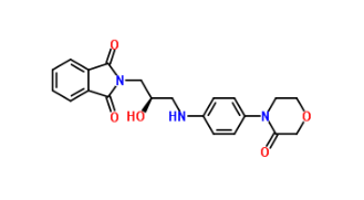 2-[(2R)-2-Hydroxy-3-{[4-(3-oxomorpholin-4-yl)phenyl]amino}propyl]-1H-Isoindole-1,3(2H)-Dione(CAS:446292-07-5)