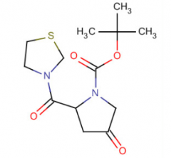 Tert-Butyl(2S)-4-oxo-2(1,3-Thiazolidin-3-yl Carbonyl)pyrrolidine-1-Carboxylate(CAS:401564-36-1)