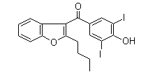 2-Butyl-3-(3,5-Diiodo-4-Hydroxybenzoyl)benzofuran(CAS:1951-26-4)