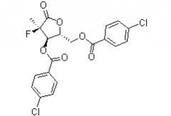 (2R)-2-Deoxy-2-Fluoro-2-Methyl-D-Erythro-Pentonic Acid-G-Lactone 3,5-Bis(4-Chlorobenzoate)(CAS:1294481-79-0)