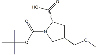 (2S,4S)-1-(Tert-Butoxycarbonyl)-4-(methoxymethyl)pyrrolidine-2-Carboxylic Acid(CAS:1378388-16-9)