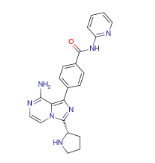 4-[8-Amino-3-(2S)-2-Pyrrolidinylimidazo[1,5-a]pyrazin-1-yl]-N-2-pyridinyl-Benzamide(CAS:1420478-90-5)