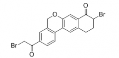 9-Bromo-3-(2-Bromoacetyl)-10,11-Dihydro-5H-Dibenzo(c,g)Chromen-8(9H)-one(CAS:1438383-89-1)