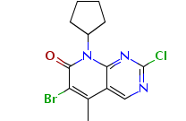 6-Bromo-2-Chloro-8-Cyclopentyl-5-Methylpyrido[2,3-d]pyrimidin-7(8H)-One(CAS:1016636-76-2)