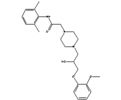 1-[3-(2-Methoxyphenoxy)-2-Hydroxypropyl]-4-[(2,6-Dimethylphenyl)aminocarbonylmethyl]piperazine(CAS:95635-55-5)
