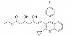 Ethyl (E)-3,5-Dihydroxy-7-[2-Cyclopropyl-4-(4-Fluorophenyl)-3-Quinolinyl]-Hept-6-Enoate(CAS:172336-32-2)