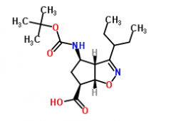 (3aR,4R,6S,6aS)-4-(Tert-Butoxycarbonylamino)-3-(Pentan-3-yl)-4,5,6,6a-Tetrahydro-3H-Cyclopenta[d]Isoxazole-6-Carboxylic Acid(CAS:316173-28-1)