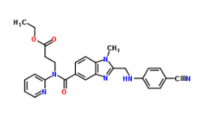 Ethyl 3-(2-(((4-cyanophenyl)amino)methyl-1-Methyl-N-(Pyridin-2-yl)-1H-Bezno[d]imidazole-5-Carboxamido)propanoate(CAS:211915-84-3)