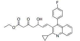 Ethyl (E)-7-(2-Cyclopropyl-4-(4-Fluorophenyl)Quinolin-3-yl)-5-Hydroxy-3-Oxohept-6-Enoate(CAS:148901-69-3)