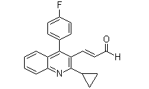 (E)-3-(2-Cyclopropyl)-4-(4-Fluorophenyl)quinolin-3-yl)acrylaldehyde(CAS:148901-68-2)