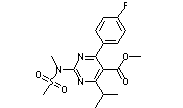 Methyl 4-(4-Fluorophenyl)-6-Isopropyl-2-(N-Methylmethylsulfonamido)-Pyrimidine-5-Carboxylate(CAS:289042-11-1)