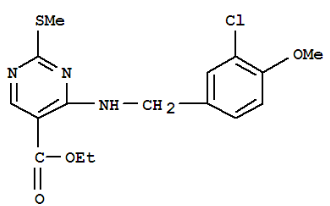 Ethyl 4-(3-Chloro-4-Methoxybenzylamino)-2-(Methylthio)pyrimidine-5-Carboxylate(CAS:330785-81-4)