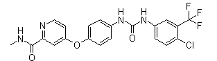 4-[4-[[[[4-Chloro-3-(Trifluoromethhyl)phenyl]amino]carbonyl]amino]phenoxy]-N-Methyl-2-Pyridinecarboxamide(CAS:284461-73-0)