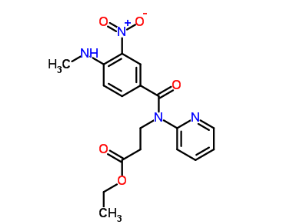 Ethyl 3-(4-(Ethylamino)-3-Nitro-N-(Pyridin-2-yl)Benzamido)Propanoate(CAS:429659-01-8)