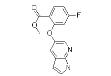 Methyl 2-(1H-Pyrrolo[2,3-b]pyridin-5-yloxy)-4-Fluorobenzoate(CAS:1235865-75-4)