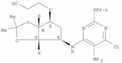 2-[[(3aR,4S,6R,6aS)-6-[[5-Amino-6-Chloro-2-(Propylthio)-4-Pyrimidinyl]Amino]Tetrahydro-2,2-Dimethyl-4H-Cyclopenta-1,3-Dioxol-4-yl]oxy]-Ethanol(CAS:376608-74-1)